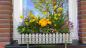 Preview: Sturm sichere Blumenkastenhalter aus Edelstahl  für  Steinfensterbank    60 cm / Fensterbankhalter Blumen/ Blumenkastenhalter Steinfensterbank